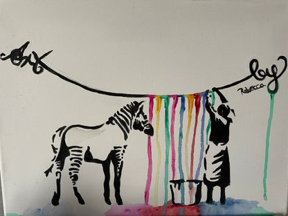 Banksy Zebra